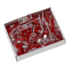 Galanterie Fixačné kolíky / svorky na látky 27 x 10 mm 50 ks, červené Galanterie Fixačné kolíky / svorky na látky 27 x 10 mm 50 ks, červené