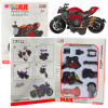 LEAN TOYS Motocykel na zostavenie skrutkovací kov 1:14 svojpomocne čierno-červený LEAN TOYS Motocykel na zostavenie skrutkovací kov 1:14 svojpomocne čierno-červený