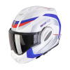 Prilba Scorpion EXO-TECH EVO PRO ACUTI White Blue Red Veľkosť: M (57-58 cm) Prilba Scorpion EXO-TECH EVO PRO ACUTI White Blue Red Veľkosť: M (57-58 cm)