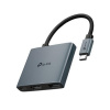 TP-Link UH3020C Hub USB typu C 3v1, 3x HDMI 4K při 60 Hz, 100W Power Delivery, 1× USB-A TP-Link UH3020C Hub USB typu C 3v1, 3x HDMI 4K při 60 Hz, 100W Power Delivery, 1× USB-A