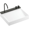 HANSGROHE Avalegra AquaUnit závesné umývadlo so zabudovanou termostatickou batériou, s výtokom a sprchovým prúdom, bez prepadu, 580 x 475 mm, matná biela/kartáčovaný čierny chróm, 22472340 HANSGROHE Avalegra AquaUnit závesné umývadlo so zabudovanou termostatickou batériou, s výtokom a sprchovým prúdom, bez prepadu, 580 x 475 mm, matná biela/kartáčovaný čierny chróm, 22472340