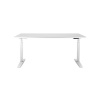 BASIC Výškovo nastaviteľný stôl BASIC, 2-motorový, 160x80 cm, podnož biela + doska biela BASIC Výškovo nastaviteľný stôl BASIC, 2-motorový, 160x80 cm, podnož biela + doska biela