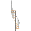 Minka STAIRS Priestorovo točité schodisko Suono Smart buk/sivá 133 x 78 cm Minka STAIRS Priestorovo točité schodisko Suono Smart buk/sivá 133 x 78 cm