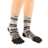 ALL SPORT ANKLE sportovní prstové ponožky ToeToe L Černá / Šedá 1 pár ALL SPORT ANKLE sportovní prstové ponožky ToeToe L Černá / Šedá 1 pár