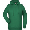 DAIBER JN 795 / Dámska mikina s kapucňou - irish green S DAIBER JN 795 / Dámska mikina s kapucňou - irish green S