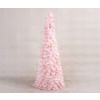 Dekorácia MagicHome Vianoce, Stromček z páperia, ružový, 24x60 cm Dekorácia MagicHome Vianoce, Stromček z páperia, ružový, 24x60 cm
