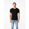 DAVOS Pánske tričko slim fit čierne DAVOS Pánske tričko slim fit čierne