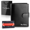 Pierre Cardin Vertikálna peňaženka RFID v darčekovej taške z prírodnej kože a certifikát Pierre Cardin Vertikálna peňaženka RFID v darčekovej taške z prírodnej kože a certifikát