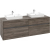 VILLEROY & BOCH Collaro závesná skrinka pod dve umývadlá na dosku, 4 zásuvky, 1600 x 500 x 548 mm, Stone Oak, C02100RK VILLEROY & BOCH Collaro závesná skrinka pod dve umývadlá na dosku, 4 zásuvky, 1600 x 500 x 548 mm, Stone Oak, C02100RK