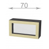 Casarredo CRAFT vysoká výklopná vitrína 70, W7046G, grafit/dub tabaco Casarredo CRAFT vysoká výklopná vitrína 70, W7046G, grafit/dub tabaco