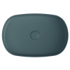 INFINITY OVAL keramické umývadlo na dosku, 55x36 cm, matná zelena Petrol INFINITY OVAL keramické umývadlo na dosku, 55x36 cm, matná zelena Petrol