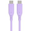 Kabel PremiumCord USB-C M/M 60W 480Mbps silikonový extra měkký 1,5m, fialový Kabel PremiumCord USB-C M/M 60W 480Mbps silikonový extra měkký 1,5m, fialový
