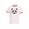Pánske tričko s kontrastnými lemami Panda Pánske tričko s kontrastnými lemami Panda