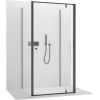 CERANO - Trostenný sprchovací kút Ferri UL/P - 6 mm - čierna matná, transparentné sklo - 100x100x195 cm - pivotový CERANO - Trostenný sprchovací kút Ferri UL/P - 6 mm - čierna matná, transparentné sklo - 100x100x195 cm - pivotový