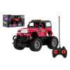 Auto RC terénne 14cm plast 27MHz na batérie so svetlom ružové v krabici 20x11x10cm Auto RC terénne 14cm plast 27MHz na batérie so svetlom ružové v krabici 20x11x10cm