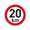 Samolepka reflexná rýchlosť 20 km, priemer 200 mm Samolepka reflexná rýchlosť 20 km, priemer 200 mm
