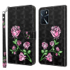 Peňaženkové kožené puzdro PAINTED na Oppo A54 / A54s - Rose Peňaženkové kožené puzdro PAINTED na Oppo A54 / A54s - Rose
