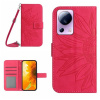 Peňaženkové kožené puzdro SUN FLOWER na Xiaomi 13 Lite - Ružovo červená Peňaženkové kožené puzdro SUN FLOWER na Xiaomi 13 Lite - Ružovo červená