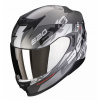 SCORPION EXO-520 EVO AIR COVER matná stříbrno/červená integrální přilba XL SCORPION EXO-520 EVO AIR COVER matná stříbrno/červená integrální přilba XL