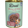 Konzerva Drax Adult Dog s hovězím a drůbežím 415g Konzerva Drax Adult Dog s hovězím a drůbežím 415g
