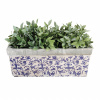 Esschert Design BETÓNOVÝ KVETINÁČ KELLY 15X39,5 CM BIELA/MODRÁ Esschert Design BETÓNOVÝ KVETINÁČ KELLY 15X39,5 CM BIELA/MODRÁ