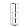 Policový regál Trestles RH 1800x600x400, nosnosť 1400 kg, 4 police Farba: sivá, Typ police: biela HDF 5 mm Policový regál Trestles RH 1800x600x400, nosnosť 1400 kg, 4 police Farba: sivá, Typ police: biela HDF 5 mm
