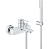 GROHE Lineare páková vaňová batéria nástenná, tyčová ručná sprcha 1jet, sprchový držiak a sprchová hadica 150 cm, chróm, 33850001 GROHE Lineare páková vaňová batéria nástenná, tyčová ručná sprcha 1jet, sprchový držiak a sprchová hadica 150 cm, chróm, 33850001