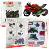 LEAN TOYS Zostavenie motocykla skrutkovacím kovom 1:14 svojpomocne zeleno-červené LEAN TOYS Zostavenie motocykla skrutkovacím kovom 1:14 svojpomocne zeleno-červené