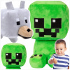 MINECRAFT VEĽKÁ PLYŠOVÁ HRAČKA 2v1 CREEPER PES VLK SADA 2v1 DVA MASKOTOVIA MINECRAFT VEĽKÁ PLYŠOVÁ HRAČKA 2v1 CREEPER PES VLK SADA 2v1 DVA MASKOTOVIA