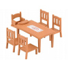 Epoch 2933 Sylvanian families Nábytek jídelní stůl se židlemi Epoch 2933 Sylvanian families Nábytek jídelní stůl se židlemi