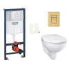 Siko Závěsný WC set do lehkých stěn / předstěnová montáž GROHE Bau Ceramic GRSBAUSCGN0 Siko Závěsný WC set do lehkých stěn / předstěnová montáž GROHE Bau Ceramic GRSBAUSCGN0