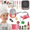WOOPIE Little Chef Set Indukčné hrnce Fritovacia panvica Ružová 30el. WOOPIE Little Chef Set Indukčné hrnce Fritovacia panvica Ružová 30el.