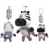 KIK senzorický prívesok s hrkálkou kontrastný zebra KIK senzorický prívesok s hrkálkou kontrastný zebra