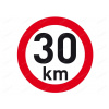 Samolepka reflexná rýchlosť 30 km, priemer 200 mm Samolepka reflexná rýchlosť 30 km, priemer 200 mm