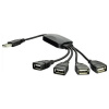 Akyga AK-AD-13 4 porty USB Hub čierna; AK-AD-13 Akyga AK-AD-13 4 porty USB Hub čierna; AK-AD-13