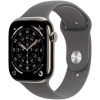 Apple Watch Series 11 Cellular 42 mm Prírodný titán s kamenno sivým športovým remienkom M/L MF8N4WF/A Apple Watch Series 11 Cellular 42 mm Prírodný titán s kamenno sivým športovým remienkom M/L MF8N4WF/A