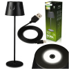LED záhradná lampa Stojaca dekoratívna nočná stolová USB stmievateľná dotyková čierna FIORA LUMILED LED záhradná lampa Stojaca dekoratívna nočná stolová USB stmievateľná dotyková čierna FIORA LUMILED
