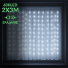 Vianočná led svetelná záclona na spájanie vonkajšia - záves - 600led - 2x3m studená biela Vianočná led svetelná záclona na spájanie vonkajšia - záves - 600led - 2x3m studená biela