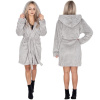 Dámsky plyšový župan Classic s kapucňou - S/M - svetlosivý Dámsky plyšový župan Classic s kapucňou - S/M - svetlosivý