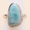 Nefertitis Larimar prsteň striebro Ag 925 LOT401 - 57 mm (US 8), 6,3 g Nefertitis Larimar prsteň striebro Ag 925 LOT401 - 57 mm (US 8), 6,3 g