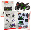 LEAN TOYS Motocykel na zostavenie skrutkovací kov 1:14 svojpomocne zeleno-čierny LEAN TOYS Motocykel na zostavenie skrutkovací kov 1:14 svojpomocne zeleno-čierny