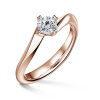 Freya | Zásnubný prsteň so stredovým diamantom 0.500ct, ružové zlato 58