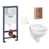 Siko Závěsný WC set do lehkých stěn / předstěnová montáž GROHE Bau Ceramic GRSBAUSCDL0 Siko Závěsný WC set do lehkých stěn / předstěnová montáž GROHE Bau Ceramic GRSBAUSCDL0