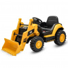 Detský elektrický traktor Baby Mix CAT žltý Detský elektrický traktor Baby Mix CAT žltý
