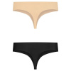 Bye-bra - invisible thong 2 pack beige & black size xl Bye-bra - invisible thong 2 pack beige & black size xl