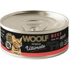 Konzerva pro kočky Wildcat Ultimate WOOLF, Beef pate, 85 g Konzerva pro kočky Wildcat Ultimate WOOLF, Beef pate, 85 g