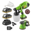 Sada Akú striekačia pištoľ + excentrická brúska + 2x batérie a nabíjačka | SPX20Blbb/PSE30bb/PBC-Set 1 ( ) Sada Akú striekačia pištoľ + excentrická brúska + 2x batérie a nabíjačka | SPX20Blbb/PSE30bb/PBC-Set 1 ( )
