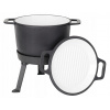 Stojanový liatinový kotlík 3v1 smaltovaný hrniec 15 litrový gril MK606 (15L kotlík + GRILOVACIA PANICA SMALT Liatina 3v1 KVALITA) Stojanový liatinový kotlík 3v1 smaltovaný hrniec 15 litrový gril MK606 (15L kotlík + GRILOVACIA PANICA SMALT Liatina 3v1 KVALITA)