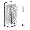 Stojan na sušenie Vevor, kovový, čierny, s 25 nastaviteľnými policami Stojan na sušenie Vevor, kovový, čierny, s 25 nastaviteľnými policami