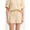 Tommy Hilfiger šortky dámske ľanové WW0WW49637 béžová M Tommy Hilfiger šortky dámske ľanové WW0WW49637 béžová M